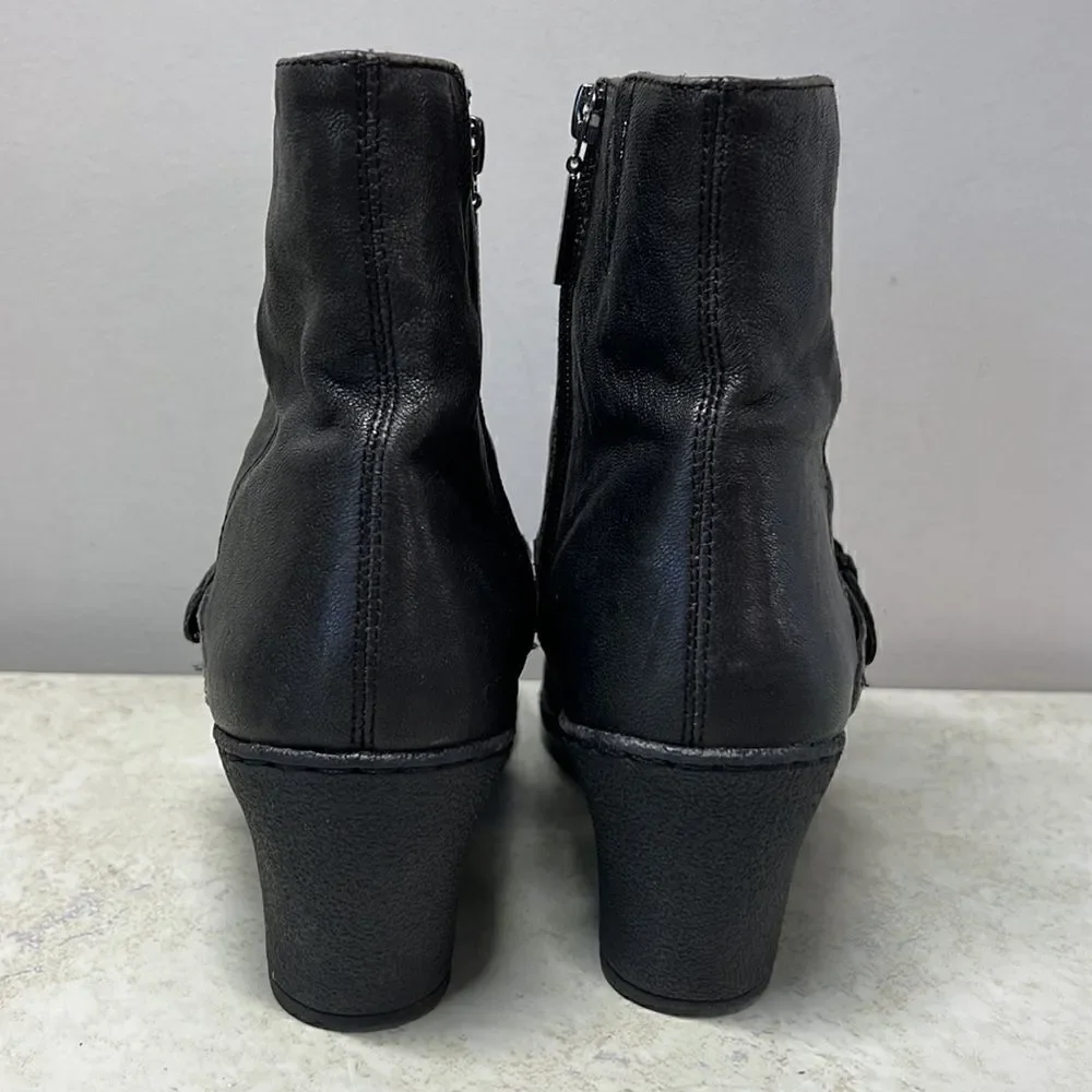 Medicus Winter Heeled Ankle Boot Leather 9